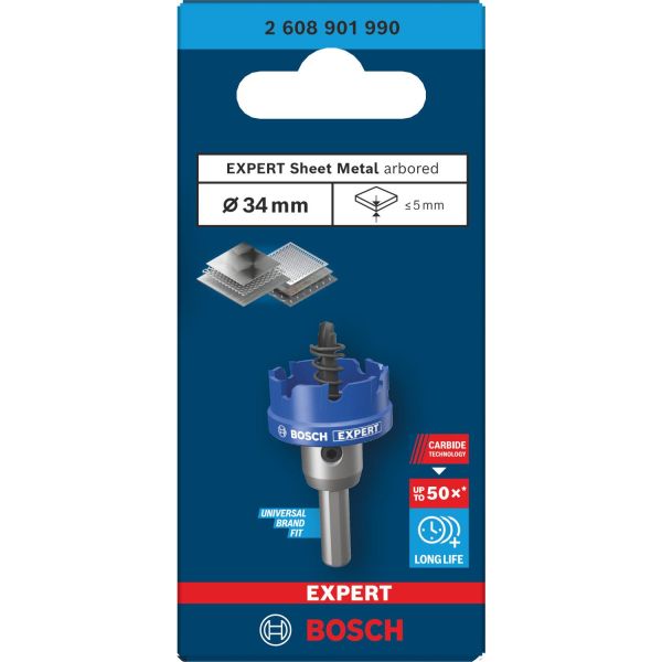 Коронка для листового металу Bosch Expert Sheet Metal 34х5 мм (2608901990)