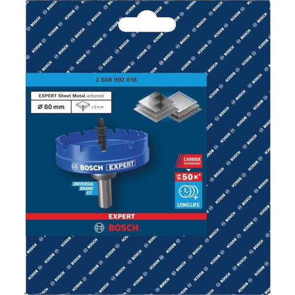 Коронка для листового металу Bosch Expert Sheet Metal 80х5 мм (2608902018)
