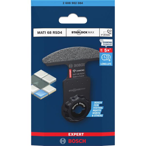 Кутове пиляльне полотно Bosch Expert MATI 68 RSD4 68x10 мм (2608902084)