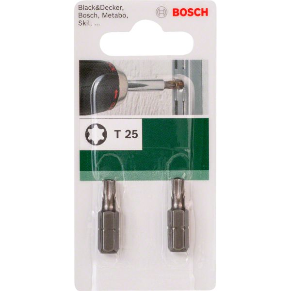 Насадка для загвинчування Bosch Standard T25 25 мм, 2 шт (2609255935)