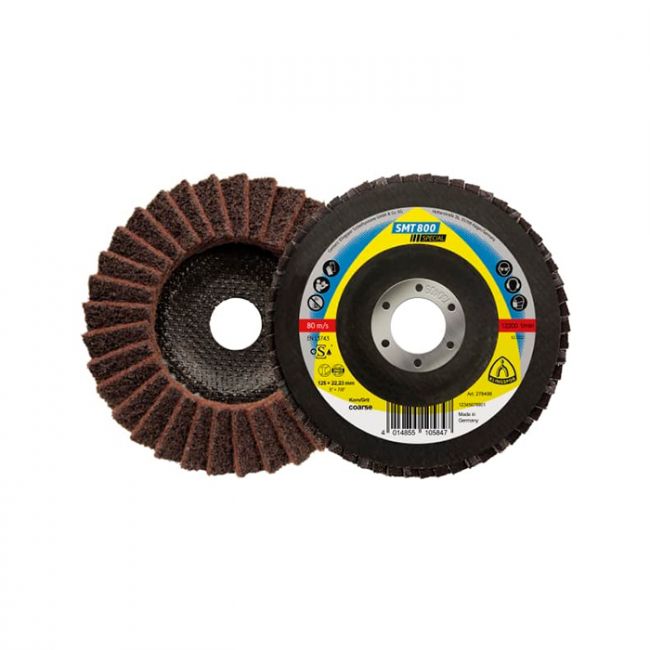 Нетканый лепестковый шлифовальный круг Klingspor SMT800 VSC CO125X22,23 (278498)