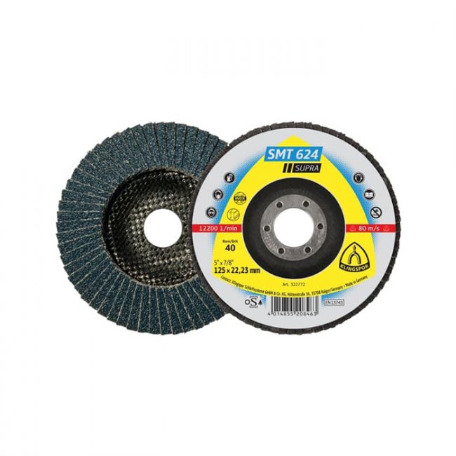 Круг лепестковый торцевой (КЛТ) Klingspor SMT624 CS461X P36 125X22,23 (322771)