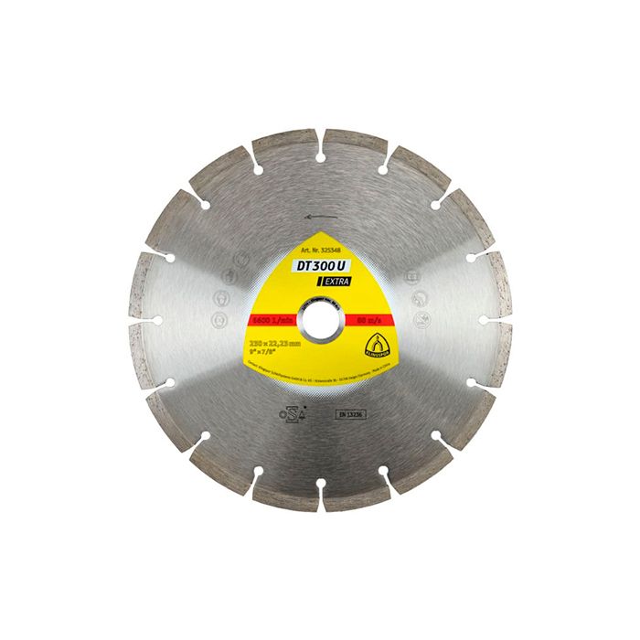 Алмазный отрезной круг Klingspor EXTRA DT300U 230X2,3X22,23/16S/7 (325348)