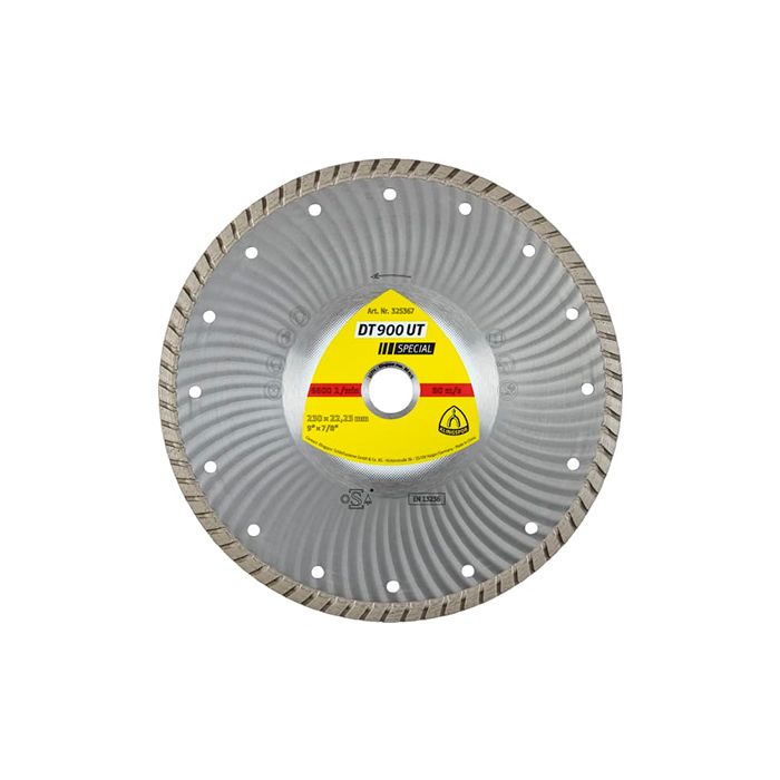 Алмазный отрезной круг Klingspor SPECIAL DT900UT 230X2,5X22,23/GRT/1 (325367)
