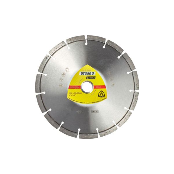 Алмазный отрезной круг Klingspor EXTRA DT350U 230X2,6X22,23/15S/10 (336219)