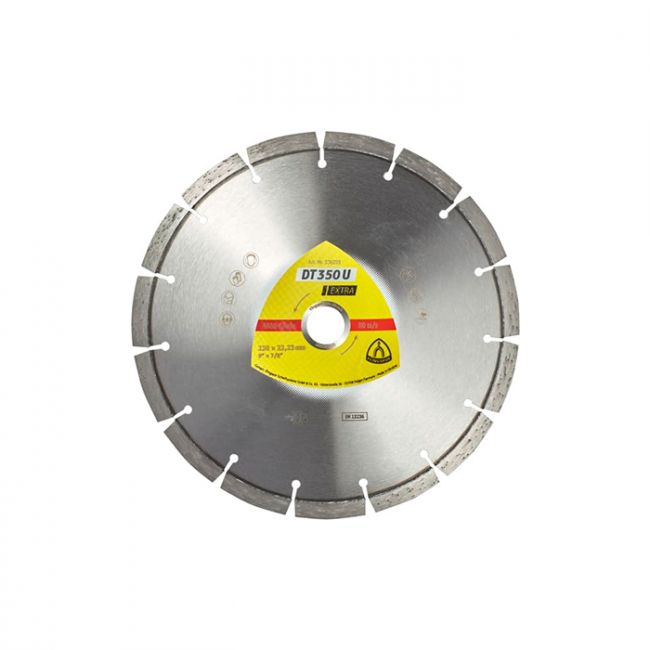 Алмазный отрезной круг Klingspor EXTRA DT350U 230X2,6X22,23/15S/10 (336219)