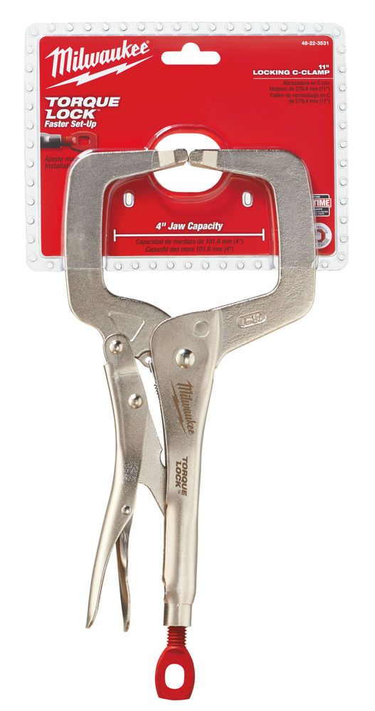 Затискач-струбцина тип С Torque Lock MILWAUKEE, (нерухомі губки), 280мм (48223531)