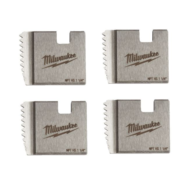 Плашки для нарізання різблення MILWAUKEE, FPTD 1-1/4" NPT HS (4шт) (для M18 FPT) (48361110)