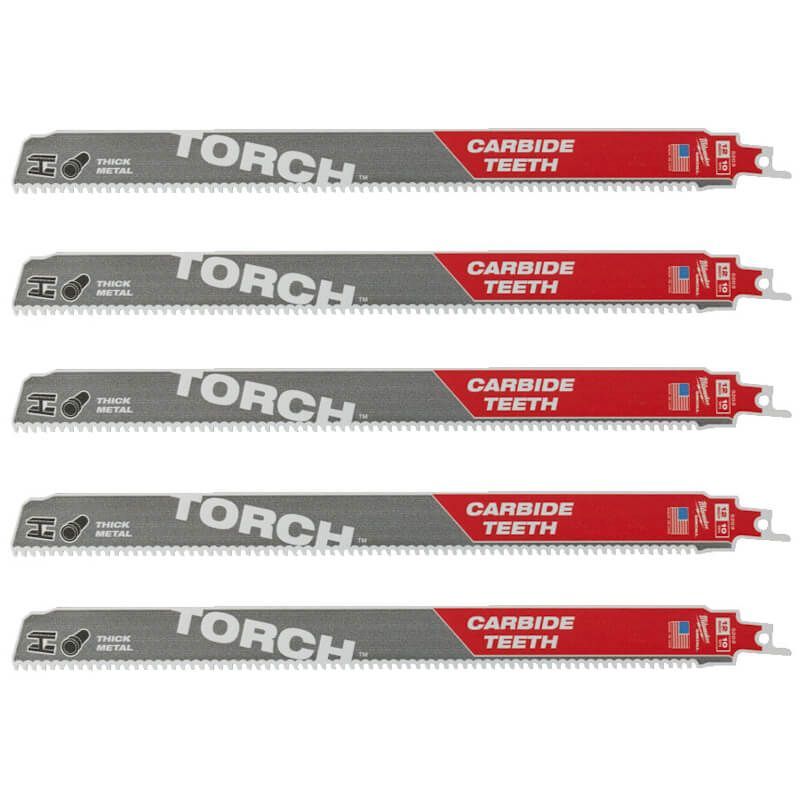 Полотно для шабельних пил TORCH CARBIDE MILWAUKEE, 300х2,5мм, (5шт), (метал) (48475553)