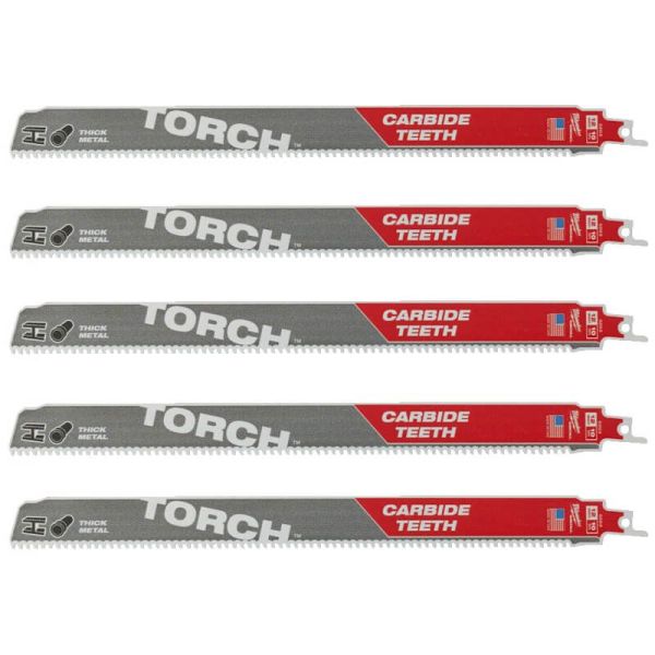 Полотно для шабельних пил TORCH CARBIDE MILWAUKEE, 300х2,5мм, (5шт), (метал) (48475553)