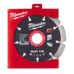 Диск алмазний MILWAUKEE DUH 115, діаметр 115мм (залізобетон, цегла) (4932399539)