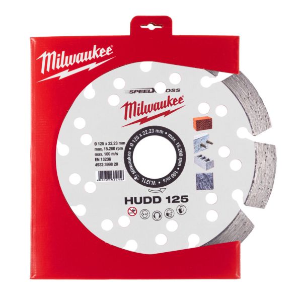 Диск алмазний Speedcross MILWAUKEE HUDD 125, діаметр 125мм (залізобетон, граніт) (4932399820)