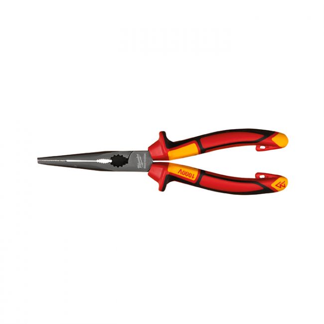Длинногубцы изогнутые Milwaukee 205 мм VDE (4932464565)
