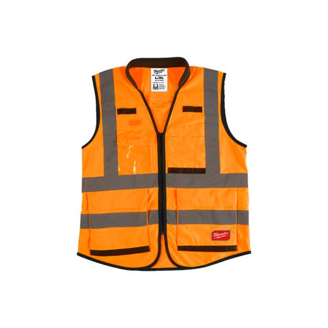 Жилет сигнальный Премиум оранжевый Milwaukee L/XL (4932471899)