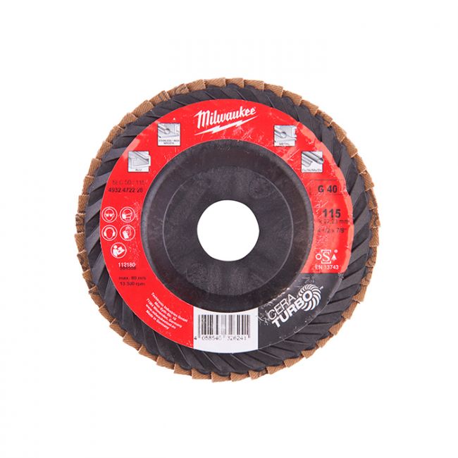 Диск лепестковый Milwaukee Cera Turbo (4932472233)
