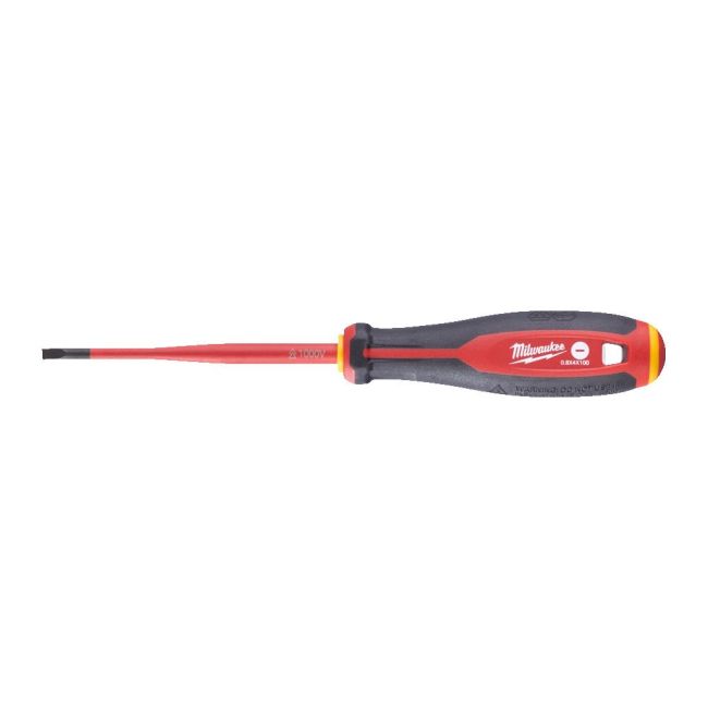 Викрутка з тригранною рукояткою ізольована VDE MILWAUKEE, SL 0,8х4,0х100мм (4932478715)
