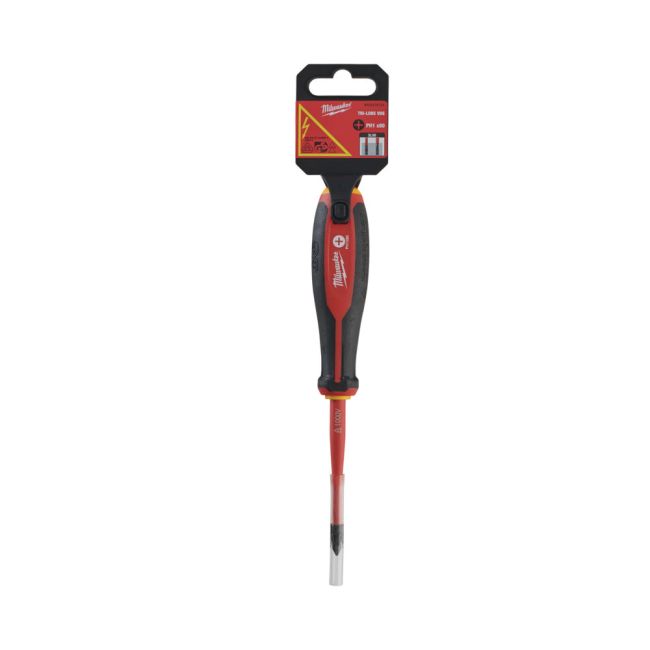 Викрутка з тригранною рукояткою ізольована VDE MILWAUKEE, PH1х80мм (4932478721)
