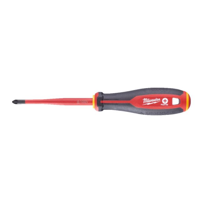 Викрутка з тригранною рукояткою ізольована VDE MILWAUKEE, PZ2х100мм (4932478726)