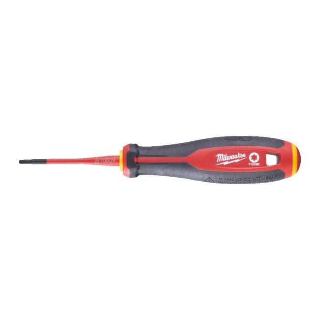 Викрутка з тригранною рукояткою ізольована VDE MILWAUKEE, T10х60мм (4932478728)