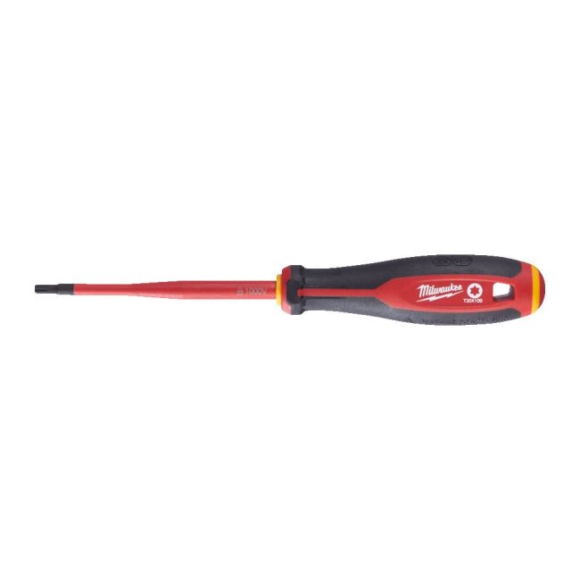 Викрутка з тригранною рукояткою ізольована VDE MILWAUKEE, T20х100мм (4932478730)