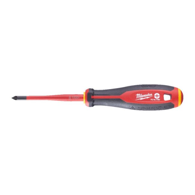 Викрутка з тригранною рукояткою ізольована VDE MILWAUKEE, PZ/SL1х80мм (4932478735)