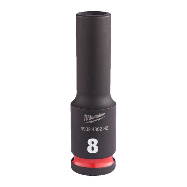 Головка ударна ShW 3/8'' SKT MILWAUKEE, подовжена, 8мм (4932480282)
