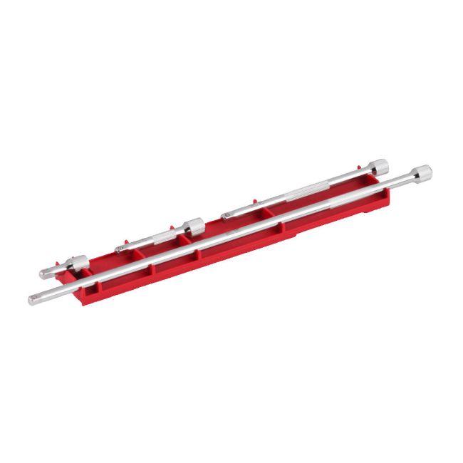 Набір подовжувачів хромованих для головок 1/4'' MILWAUKEE, (4шт) (4932480637)