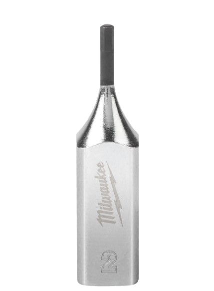 Головка торцева  хромована 1/4'' MILWAUKEE з бітою Hex, 2мм (4932480823)