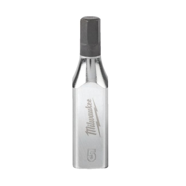 Головка торцева  хромована 1/4'' MILWAUKEE з бітою Hex, 5мм (4932480827)