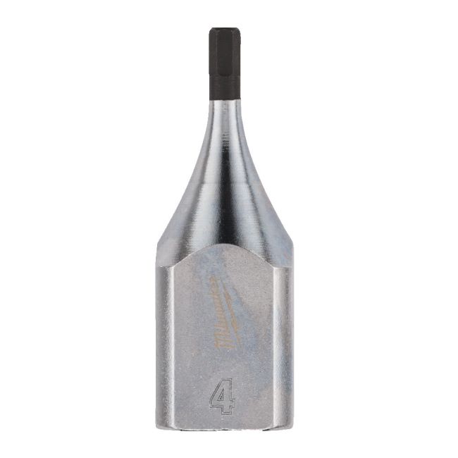Головка торцева хромована 1/2'' MILWAUKEE з бітою Hex, 4мм (4932480842)