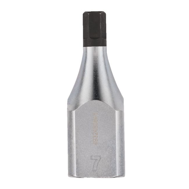 Головка торцева хромована 1/2'' MILWAUKEE з бітою Hex, 7мм (4932480845)