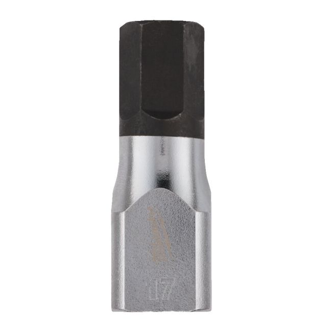Головка торцева хромована 1/2'' MILWAUKEE з бітою Hex, 17мм (4932480851)