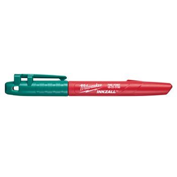 Маркер для будмайданчика INKZALL MILWAUKEE, тонкий зелений (48223190) (4932492127)