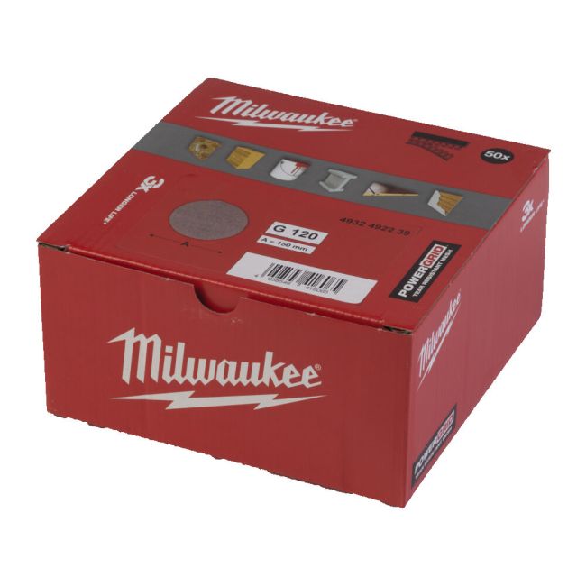 Сітка шліфувальна PG Mesh HL MILWAUKEE, діаметр 150мм, зерно 120, (50шт) (4932492239)