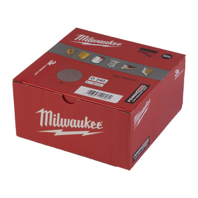 Сітка шліфувальна PG Mesh HL MILWAUKEE, діаметр 150мм, зерно 240, (50шт) (4932492241)