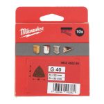 Папір шдіфувальний MILWAUKEE, 93х93х93мм HL, зерно 60, (10шт) (4932492270)