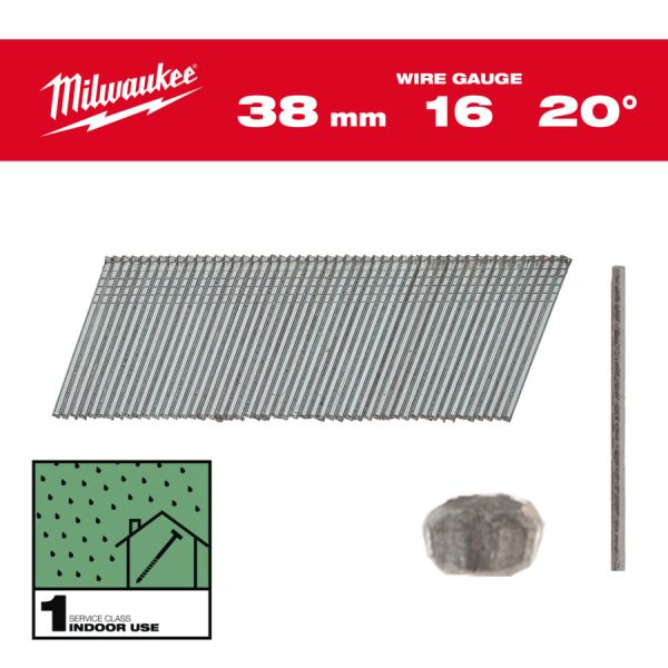 Набір цвяхів для нейлера 15G/34 /63мм INOX (2200 шт) (4932492583)