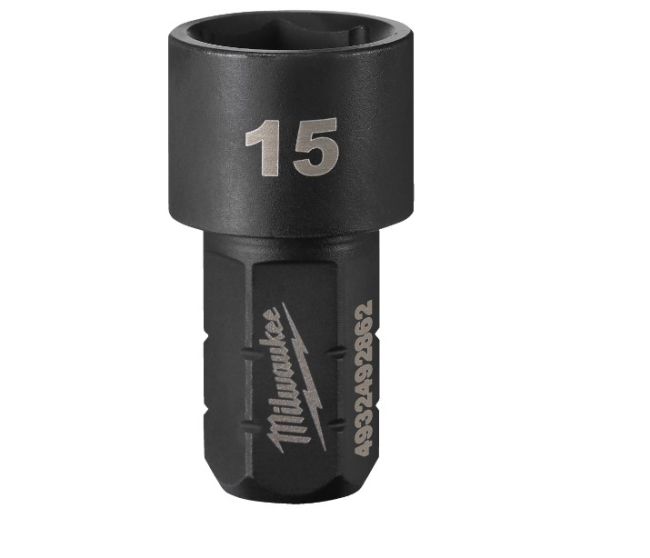 Головка-вставка 14,4мм Hex MILWAUKEE, FPTR-PTS15, 15мм (для M12 FPTR) (4932492862)