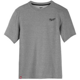 Футболка MILWAUKEE HTSSGR-XXL, легка з коротким рукавом, сіра, (розмір XXL) (4932492972)