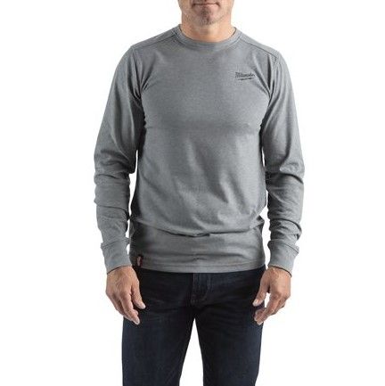 Футболка MILWAUKEE, HTLS легка з довгим рукавом, сіра, розмір L (4932492990)