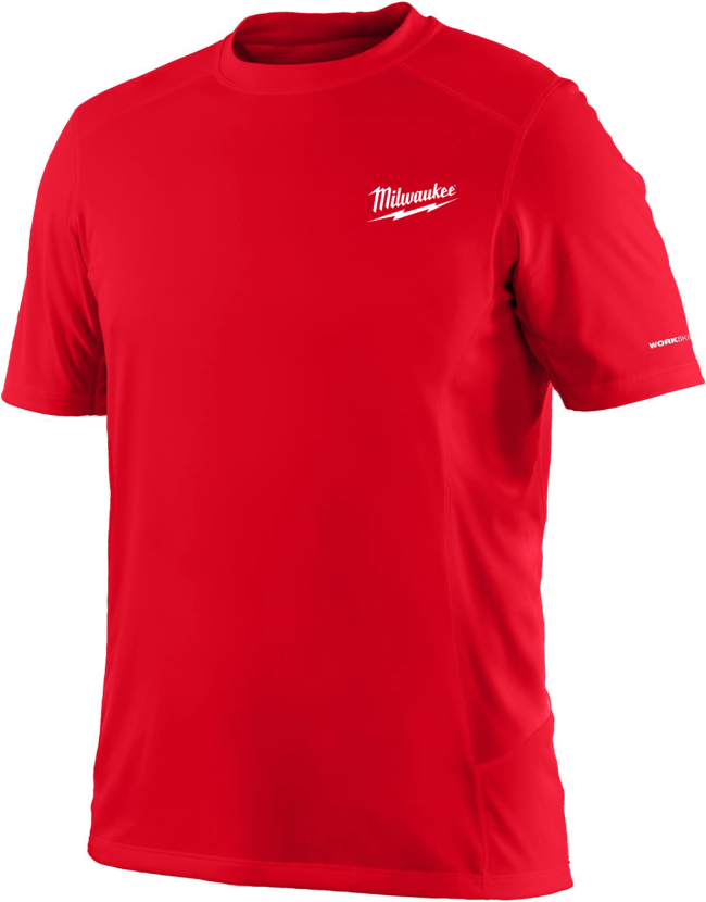 Футболка MILWAUKEE, WWSS дихаюча з коротким рукавом, червона, розмір S (4932493068)