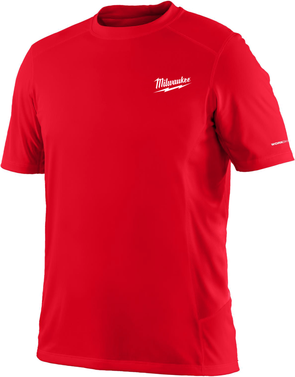 Футболка MILWAUKEE, WWSS дихаюча з коротким рукавом, червона, розмір XL (4932493071)