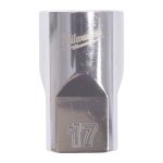 Головка торцева хромована 1/2'' MILWAUKEE, (зірочка 12 гранн.), 17мм (4932498827)