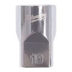 Головка торцева хромована 1/2'' MILWAUKEE, (зірочка 12 гранн.), 19мм (4932498829)