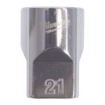 Головка торцева хромована 1/2'' MILWAUKEE, (зірочка 12 гранн.), 21мм (4932498831)