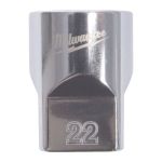 Головка торцева хромована 1/2'' MILWAUKEE, (зірочка 12 гранн.), 22мм (4932498832)