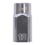 Головка торцева хромована 1/2'' MILWAUKEE, (зірочка 12 гранн.), 12мм (4932499115)