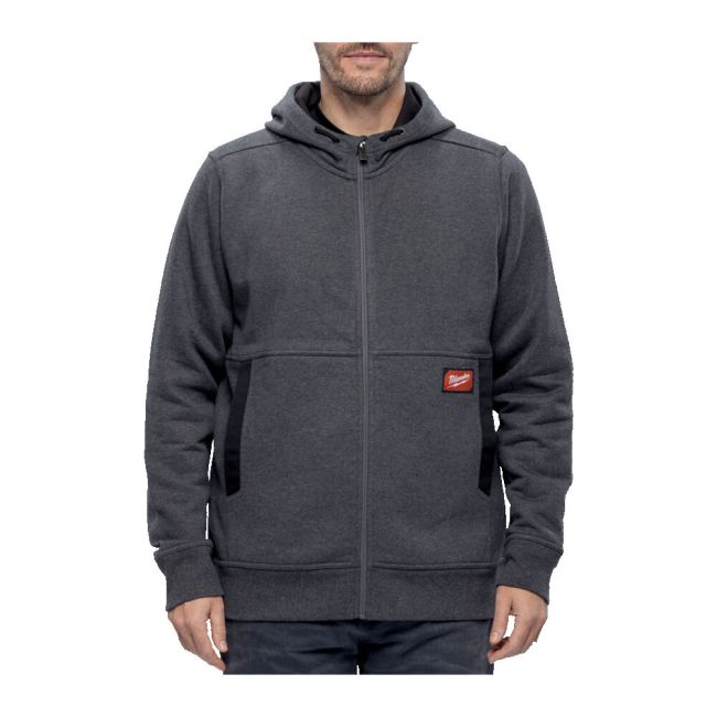 Толстовка на молнії WHZ GRIDIRON MILWAUKEE, з капюшоном, сіра (розмір L) (4932499395)