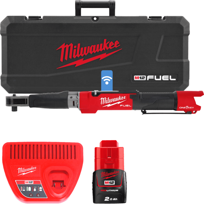 Аккум. электронный динамометрический ключ 3/8'' M12ONEFTR38-201C FUEL MILWAUKEE (135,6 Нм)4933464967 (4933464967)