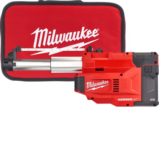 Система видалення пилу для перфораторів акумуляторна MILWAUKEE, M12 UDEL-0B, L-клас (каркас, сумка) (4933471460)